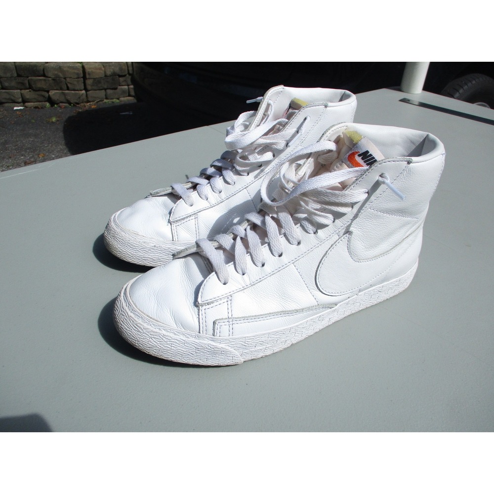 Nike Blazer Mid 77 White Leather High Top Sneakers LUV LIF